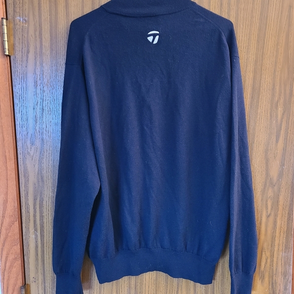 Peter Millar Navy Merino Wool Quarter Zip Sweater in Size XXL - Picture 2 of 8